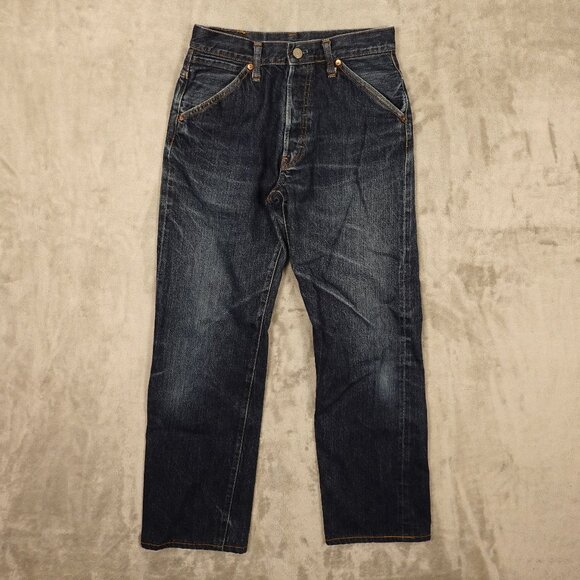 Vintage Virus Denim Selvedge Jeans men's small Japan made button fly